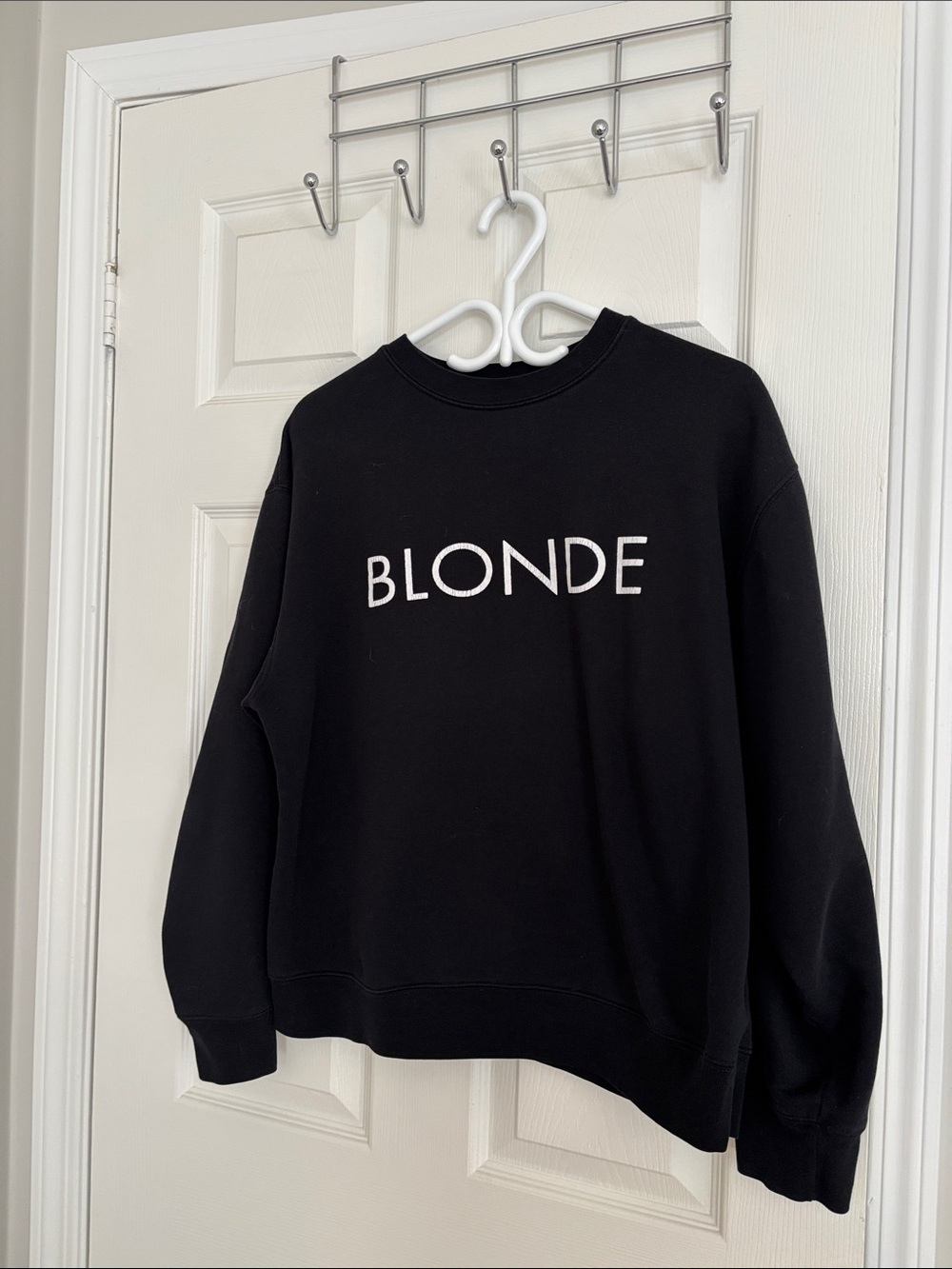 Brunette The Label BLONDE Black Crewneck Sweatshirt